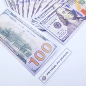 Düğün Parası Geçersiz Para 200 Adet Şaka Oyun Parası 100 Dolar thumbnail 2
