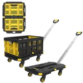 STANLEY PC532B 137kg 62x45cm Dört Tekerli Çekme Kollu Yük ve Paket Taşıma Arabası + FT505 Çok Amaçlı Taşıma Sepeti - 2