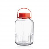Paşabahçe 80005 Kırmızı Kapaklı Kavanoz 3 Litre - 1