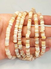 Sedef Taşı 6*2mm YARIM Dizi (18cm uzunluğundadır) (43160) thumbnail 2