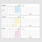2024 Takvimi, Aylık Planlama, 2024 Masa Takvimi, 2024 Calendar, Monthly Planning, 2024 Desk Calendar - 6