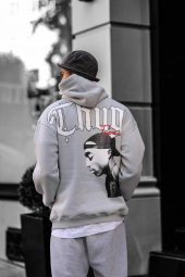 ÖZEL ÜRETİM HENRY COOPER THUG LİFE BASKLI OVERSİZE SWEATSHİRT - 8