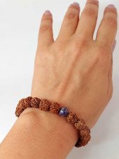 Çeroit Taşlı Rudraksha Tohum Unisex Bileklik 8mm - 1