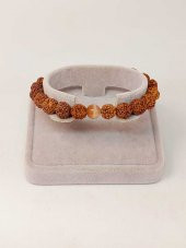 Güneş Taşlı Rudraksha Tohum Unisex Bileklik 8mm thumbnail 2
