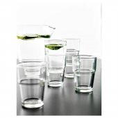 6 Adet Bardak Seti Cam MeridyenDukkan 17 cl, 6 Lı Set Su-Meşrubat Bardağı - 3