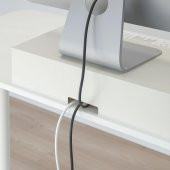 Monitör Yükseltici MeridyenDukkan Beyaz Renk 47x26x10 cm Bambu, Çekmeceli Monitör Standı - 3