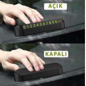 Araç Torpido Üstü Aç Kapa Numaratör Fosforlu Manyetikli - 6