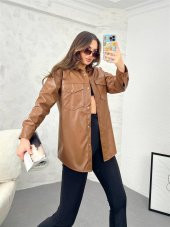 Bayan Yeni model Deri Ceket 998891 - 1