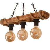 10 ADET 3'LÜ HALATLI AHŞAP AVİZE - 2