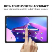 Smody Lenovo Tab M10 3. Nesil TB-328FU ZAAG003TR 360 Dönerli Standlı Kapaklı Kılıf + Temperli Cam - 4