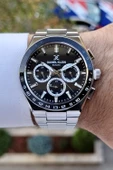 Daniel Klein DKISTE777 Kadranı Siyah Kordonu Gümüş Renk İç Göstergeleri Aktif Erkek Kol Saati thumbnail 2