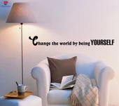 Duvar Sticker İlham Windows Ünlü Alıntı Oturma Odası, Ofis, Mağaza Sticker - 1