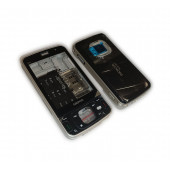 Nokia N96 Kasa Kapak Tuş Takımı N96 Uyumlu Siyah Renk Orta Kasa Ön Kapak Arka Kapak Tuş Takımı - 3