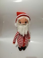 Pijamalı Noel Baba Amigurumi Organik Oyuncak - 2