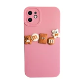 iPhone 11 Kılıf 3D M Bear Kamera Korumalı Silikon Kapak - 6