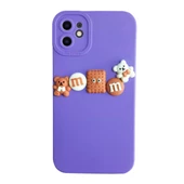 iPhone 11 Kılıf 3D M Bear Kamera Korumalı Silikon Kapak - 10