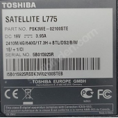 TOSHiBA L775 ALT KASA 17 inç SORUNSUZ - 3