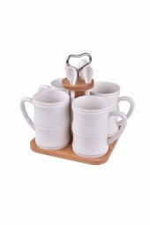 9 Parça Kupa Seti Bambu Fuedo - 1