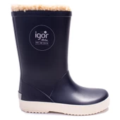 İgor W10207 Splash Nautico Borreguito Lacivert Ortopedik Kürklü Erkek Çocuk Yağmur Çizme - 2