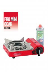 Orcamp Pro Mini Çantalı Kamp Ocağı (GAZ STOP EMNİYETLİ) Kırmızı - 1