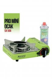 Orcamp Pro Mini Çantalı Kamp Ocağı (GAZ STOP EMNİYETLİ) Yeşil - 1