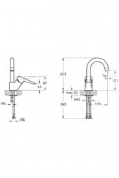 Artema Solid S Döner Borulu Lavabo Bataryası (A42442) - 4
