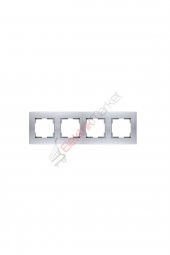 Mutlusan Dörtlü Çerçeve Rita Metalik Inox 2220 800 1482 - 2