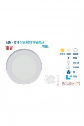 YCL Asm-1018b 18w Sıvaüstü Yuvarlak Beyaz Ledpanel - 2