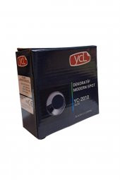 YCL Dekoratif Modern Spot Kasa Siyah+ Uv Chrome Sıva Altı Yc-2010 - 2