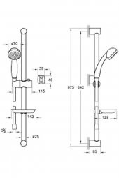Artema Solo C Sürgülü El Duşu A45676 - 2