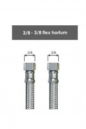 Marka 38 - 38 Çelik Flex Bağlantı Hortum 50 Cm - 1