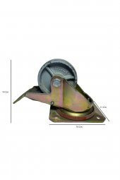 orkoman Orko 4102-ddb-100f18 Frenli Döküm Teker - 1