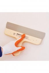 Dekor Eğri Saplı Ispatula Ahşap Saplı Yay Çeliği 30cm - 4