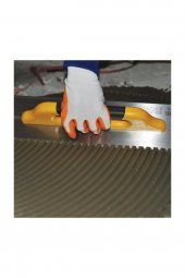 Dekor 234 Seramik Malası Plastik Saplı Yay Çeliği 50 Cm 8x8 Diş - 1