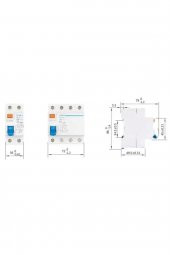 CHİNT ELECTRİC Chint Nl1 Serisi Ac Tipi 2x63a Kaçak Akım Rölesi 6ka 300ma 200220 - 2
