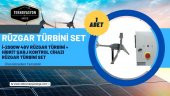 Güneş Enerjisi  Hibrit Paket 7.2 KVA İnverter 450 watt  Güneş Paneli 200 Amper Jel Akü İ-2000W 48V Rüzgar Türbini + Hibrit Şarj Kontrol - 4