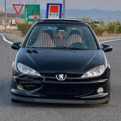 Peugeot 206 206+ 1998-2012 Uyumlu Üniversal Astra H lip Esnek Ön Lip 2 Parça Tampon Altı Dil Karlık Ön Ek - 1