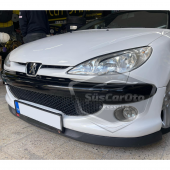 Peugeot 206 206+ 1998-2012 Uyumlu Üniversal Astra H lip Esnek Ön Lip 2 Parça Tampon Altı Dil Karlık Ön Ek - 3