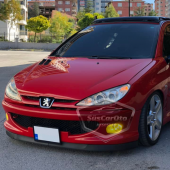 Peugeot 206 206+ 1998-2012 Uyumlu Üniversal Astra H lip Esnek Ön Lip 2 Parça Tampon Altı Dil Karlık Ön Ek - 5