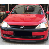 Opel Corsa C 2000-2006 Uyumlu Üniversal Astra H lip Esnek Ön Lip 2 Parça Tampon Altı Dil Karlık Ön Ek - 1