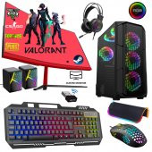 Xaser Xsr227 i5 6400 16GB Ram 256GB SSD 4GB RX550 Ekran Kartı 24" Curved Oyun Bilgisayarı thumbnail 1