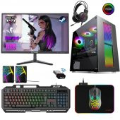 Xaser Xsr236 i7 2600 16GB Ram 512GB SSD 4GB RX550 Ekran Kartı 21.5" Monitör Oyun Bilgisayarı thumbnail 1