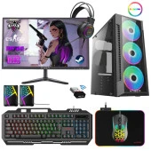 Xaser Xsr201 i5 3470 8GB Ram 256GB SSD 4GB RX550 Ekran Kartı 21.5" Monitör Oyun Bilgisayarı thumbnail 1