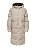 ONLY Bayan Rüzgar Geçirmez Uzun Mont Puffer Parka 15304786 - 7