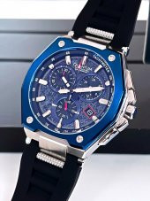 PWG1005.051 İç Fonksiyonları Aktif 10 Atm Anti Alerjik Silikon Kordonlu Erkek Kol Saati+Bileklik thumbnail 1