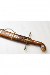 85 Cm Dekoratif El İşi Sedef İşlemeli Kılıç - 3