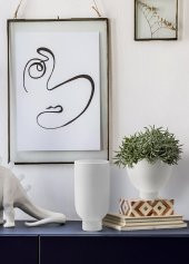 The Mia Pure Dekoratif Vazo 13x13x29 cm thumbnail 2