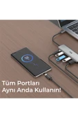 Bix BX07HB 5in1 Type-C Hub 4x USB 3.0, PD Şarj Macbook Uyumlu Çokylayıcı Adaptör - 4