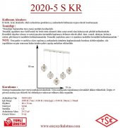Eray Aydınlatma 2020-5 Krom Powerled Sıralı 5 li Avize - 3