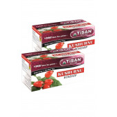 2 Kutu Tisan Kuşburnu Çayı Bitki Süzen Poşet Çay 2 x 20'li - 1